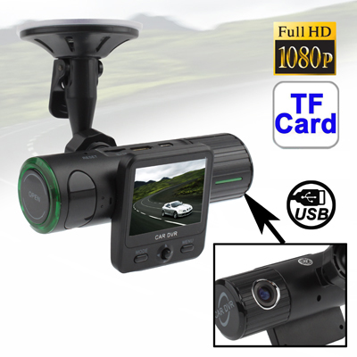 1080P Full HD 2.0 inch Screen Vehicle DVR, Support 4X Digital Zoom / Night Vision / SD Card / 120-degree View Angle / HDMI Outpu